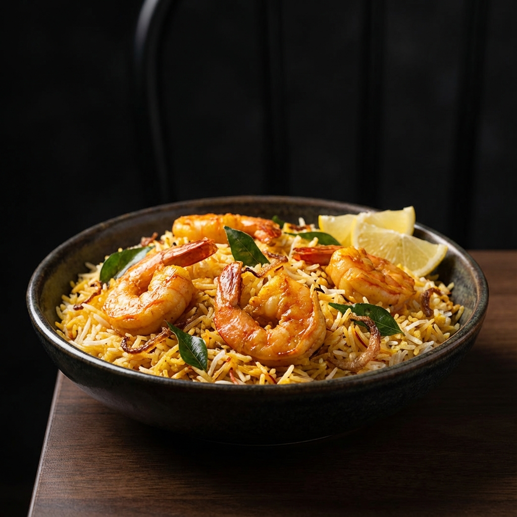 Coastal Prawns Dum Biryani